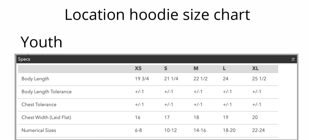Youth ALL Location Sharks Hoodie