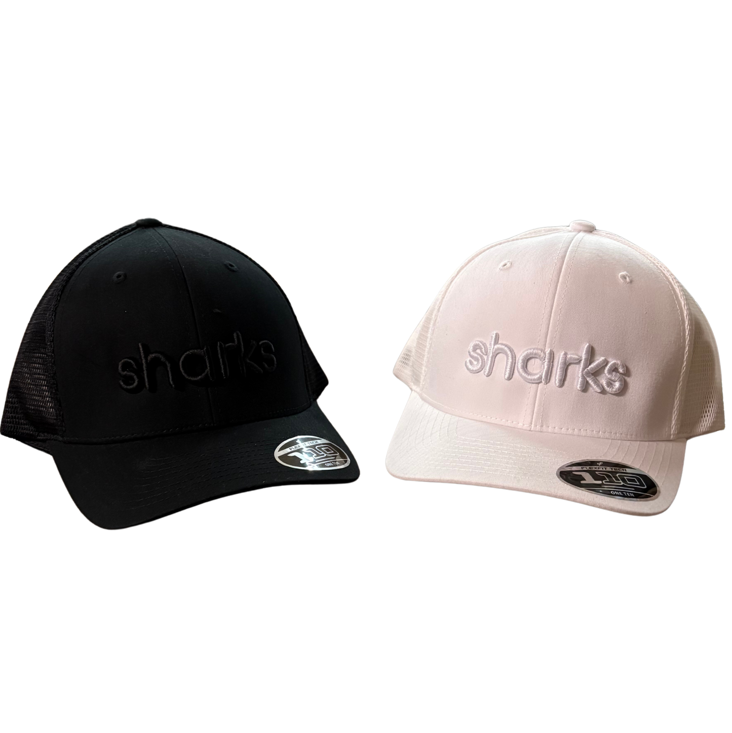 Embroidered Sharks Tonal Hat