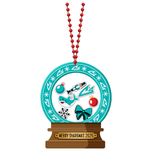 2025 Sharks Shaker Ornament