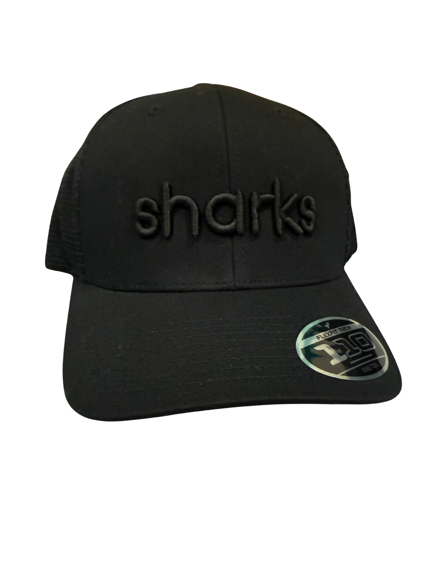 Embroidered Sharks Tonal Hat