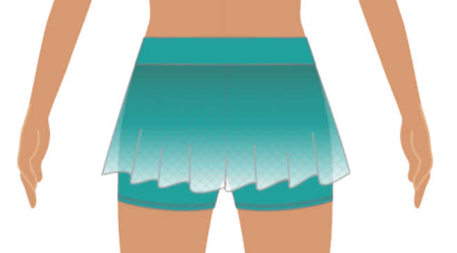 Youth CS Mesh Flouncy Skirt