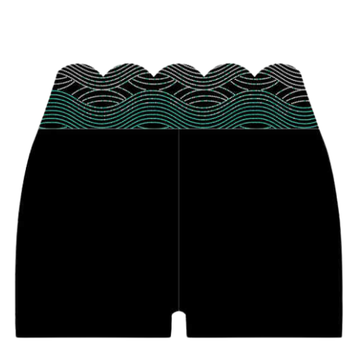 Youth Cheer Sport Sharks Crystal wave Shorts