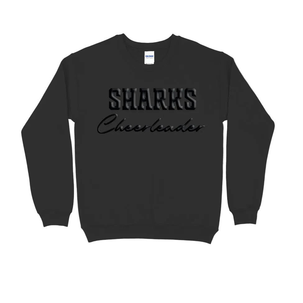 SHARKS Puff Print Crew (Adult)