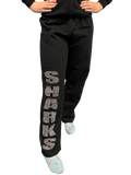 Adult SHARKS Blinged Black Jogger