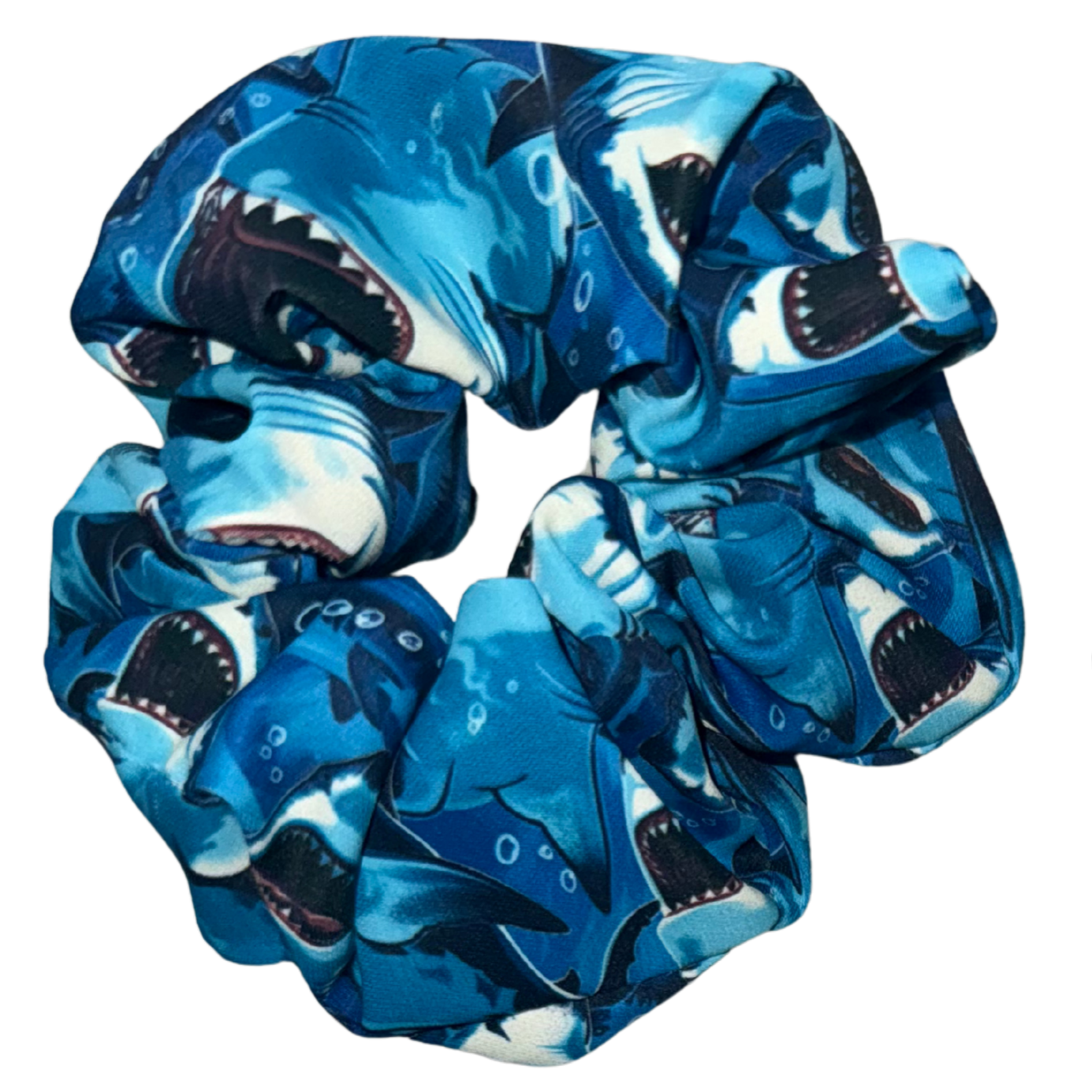 Shark Patterned Scrunchies