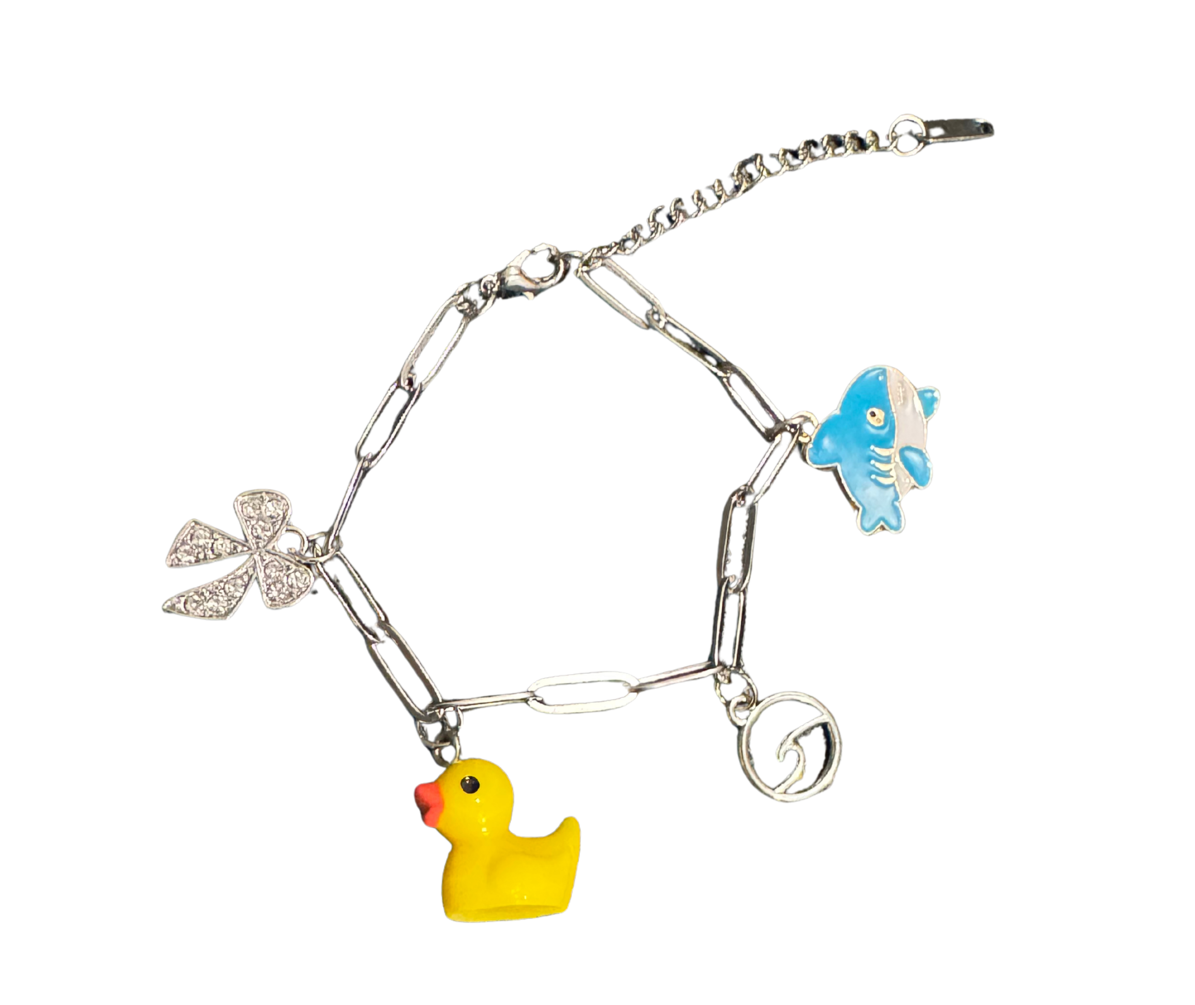 Shark Love Charm Bracelet