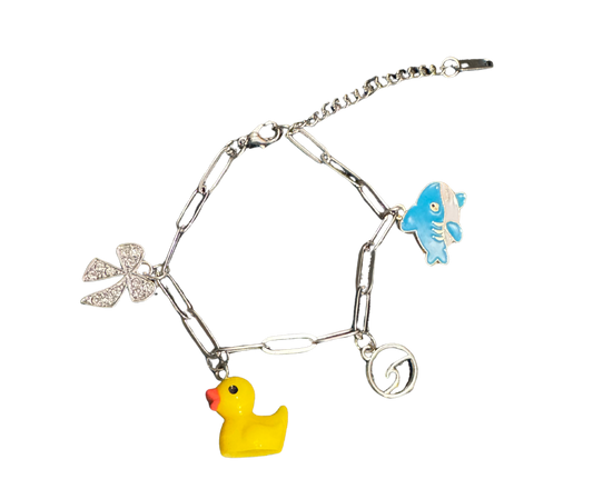 Shark Love Charm Bracelet