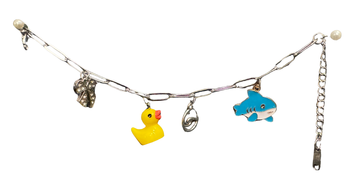 Shark Love Charm Bracelet