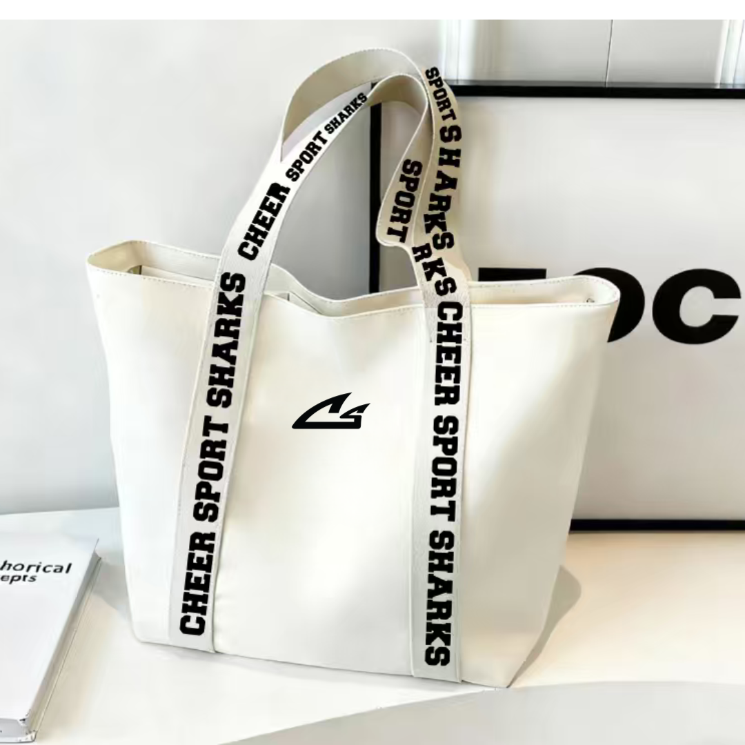 Cheer Sport Sharks Canvas Tote