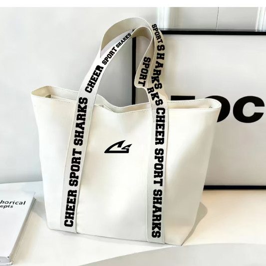 Cheer Sport Sharks Canvas Tote