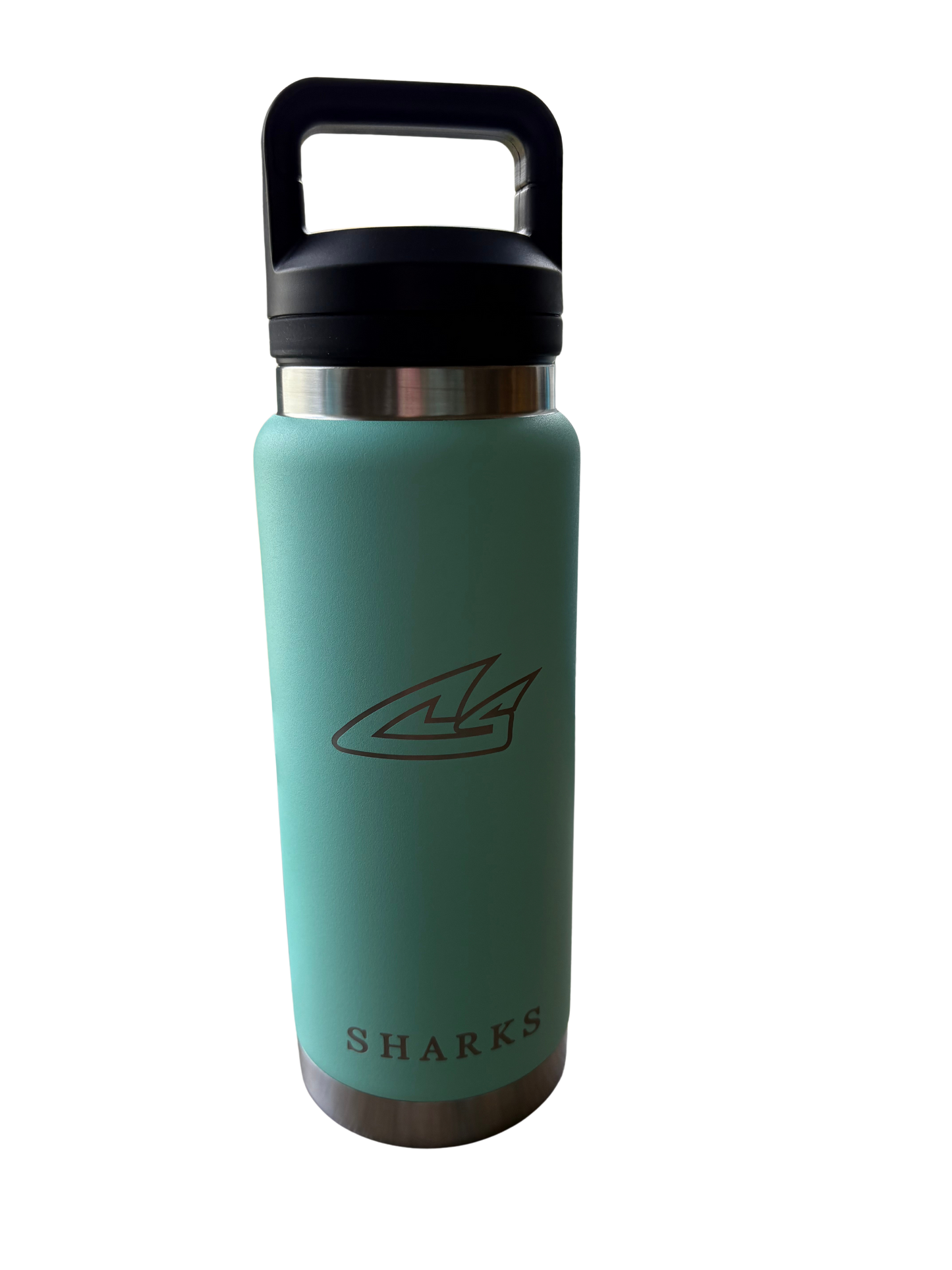 CS Sharks Etched Rambler Water Bottle