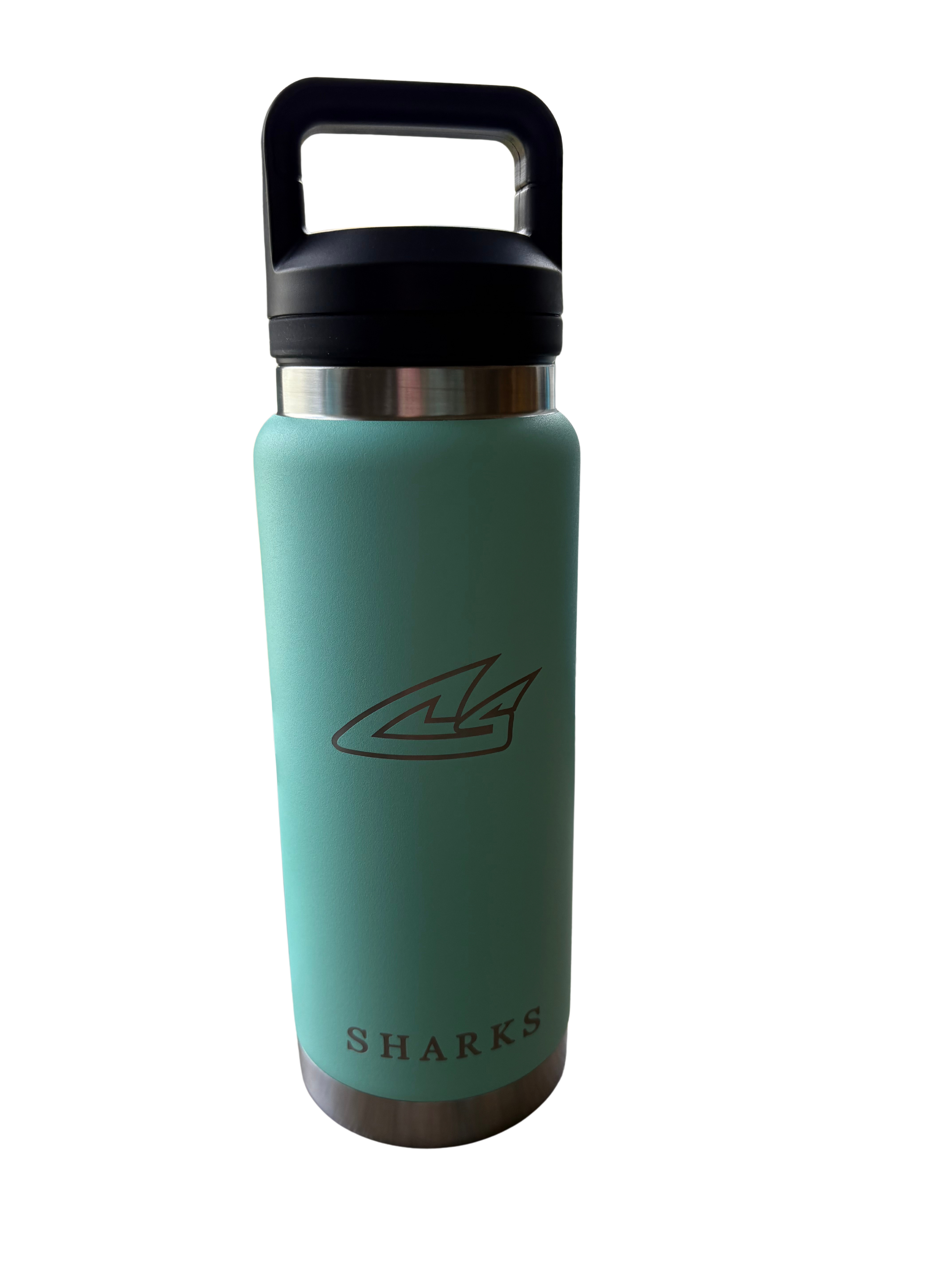 CS Sharks Etched Rambler Water Bottle