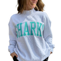 SHARKS Ash Grey Mock Neck Sweater leftover (Adult)