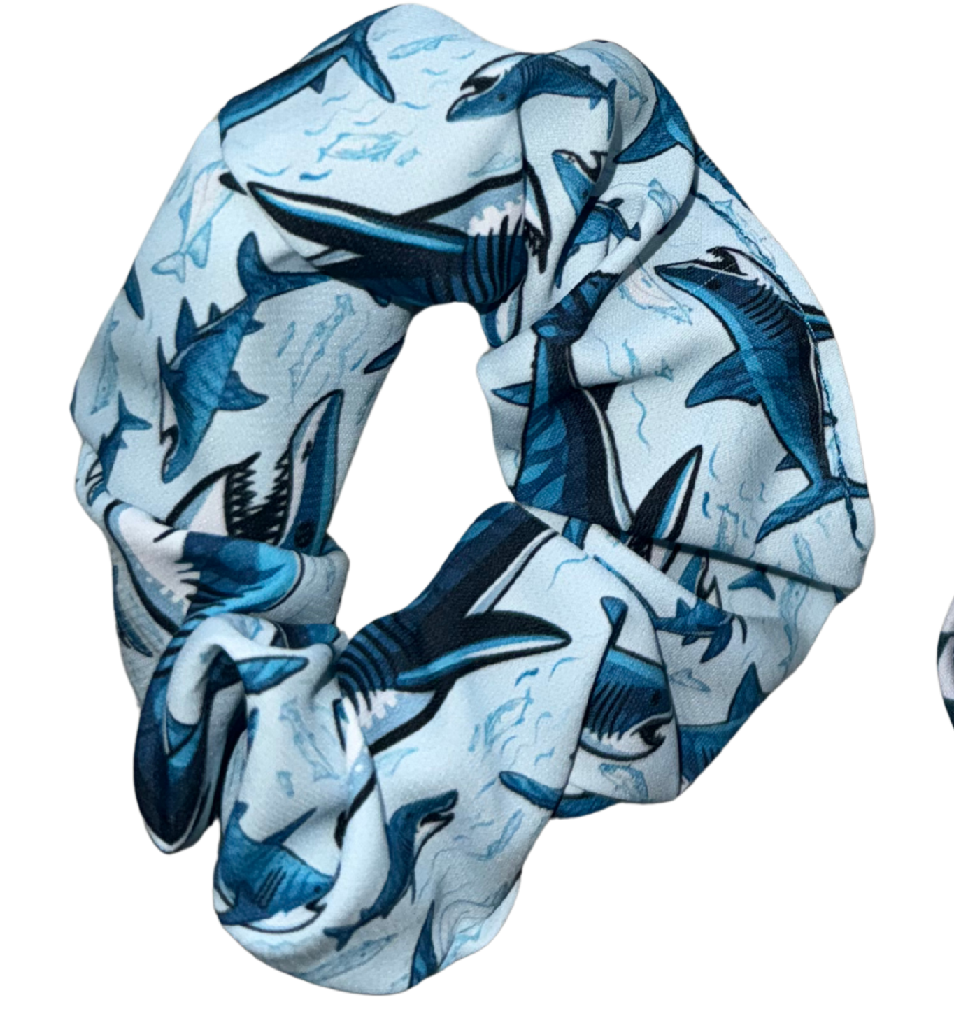 Shark Patterned Scrunchies