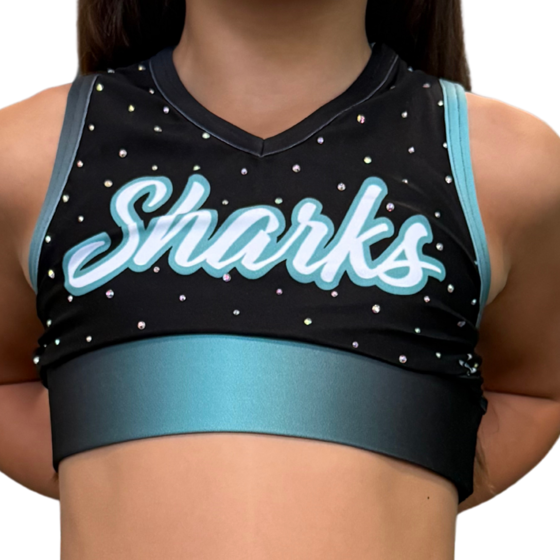 Sharks Ombre XXX Crop (Youth)