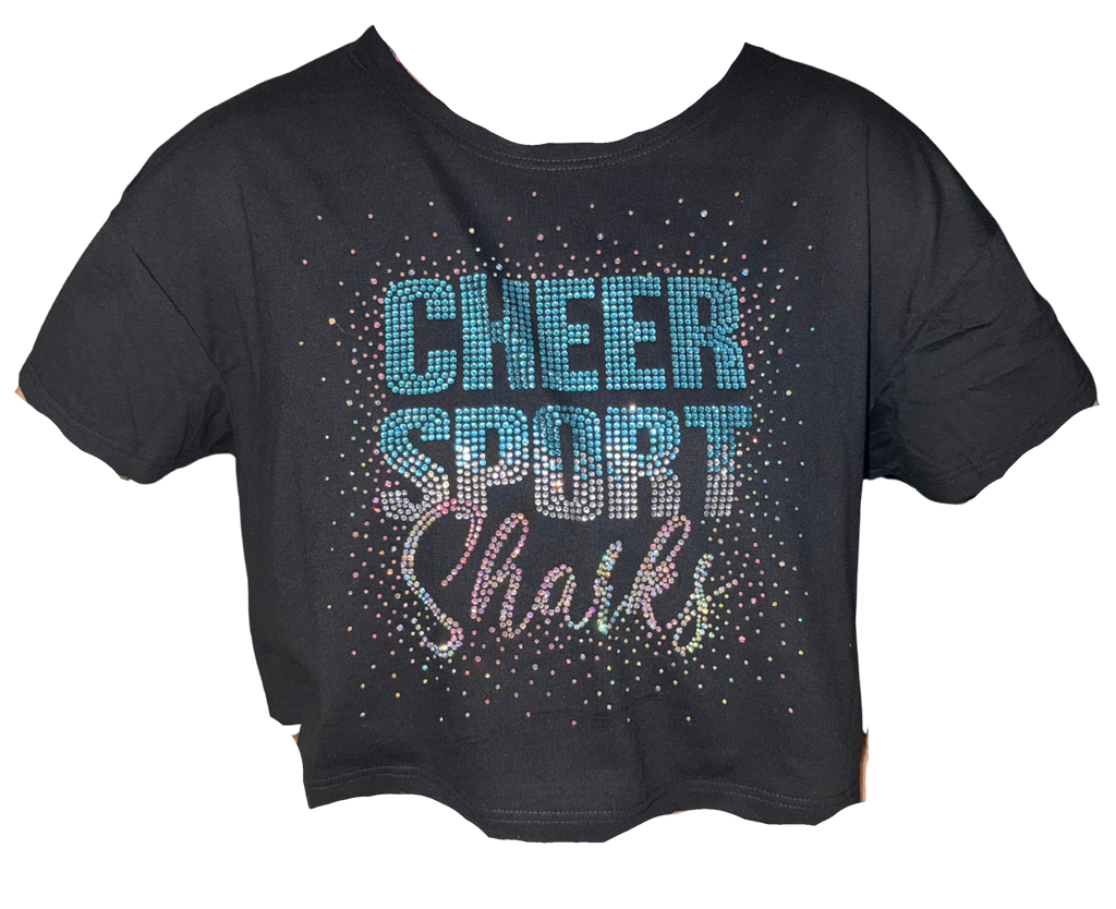 CSS Rhinestone Cropped Tee (Adult)