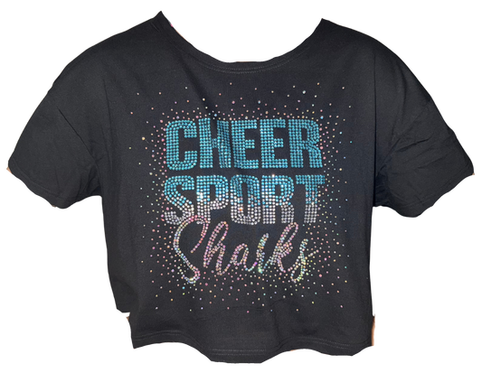 Adult CSS Rhinestone Cropped Tee