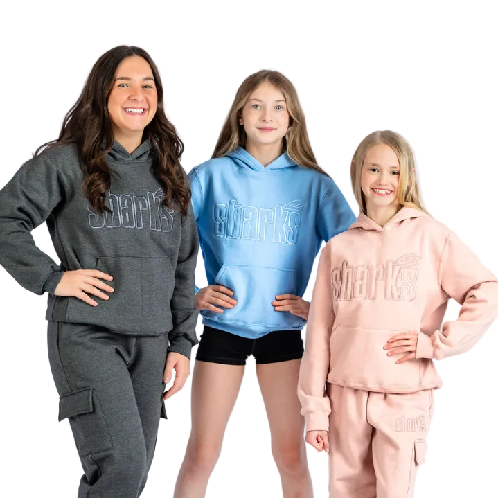 CS Sharks Embroidered Hoodie (Adult)
