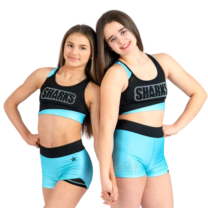 Teal Panel CS Shorts (Youth)