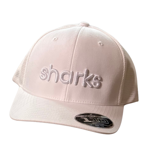 Embroidered Sharks Tonal Hat