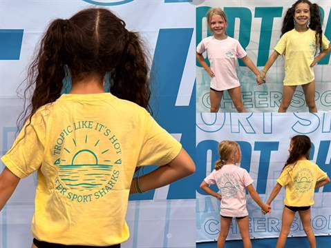 Tropic Like it's Hot- Sharks Tee (Youth)