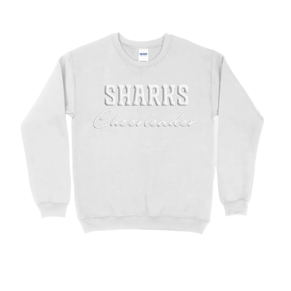 SHARKS Puff Print Crew (Adult)