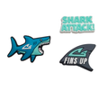 Sharks Croc Charm 3-pack