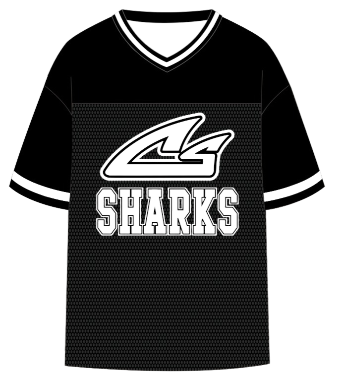Adult Oversized Sharks Football Jersey