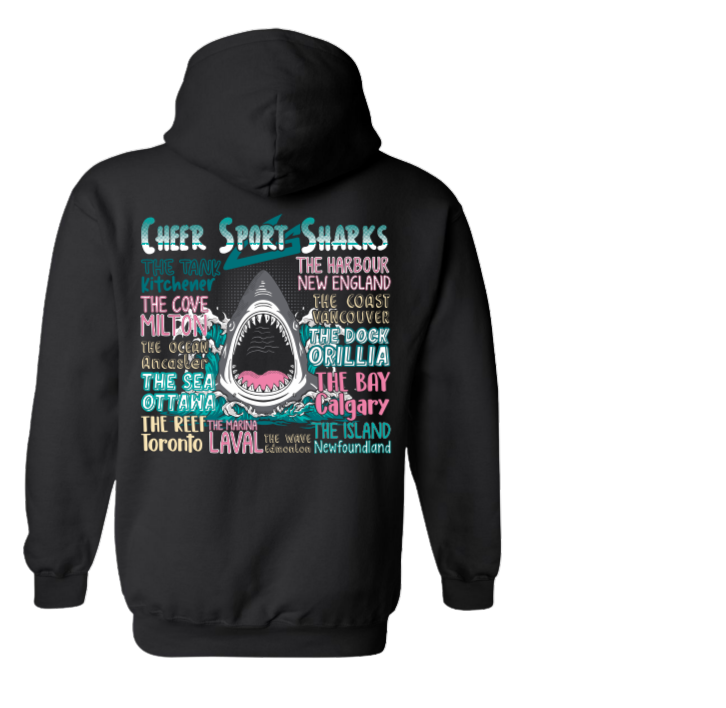 Youth ALL Location Sharks Hoodie