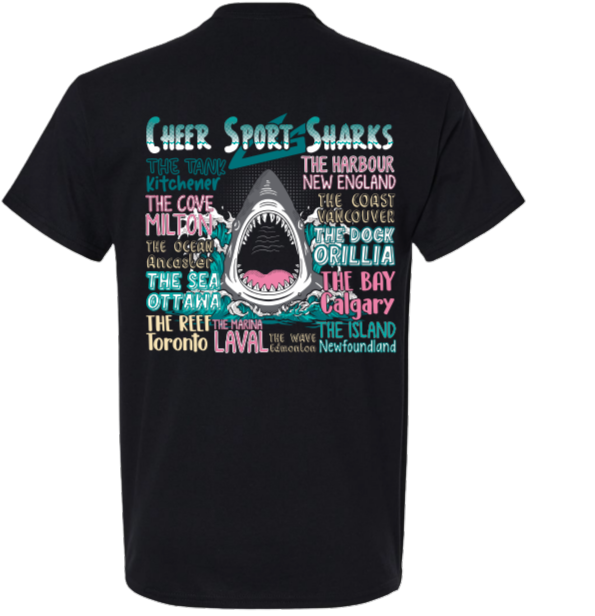 Adult ALL Location Sharks Tee