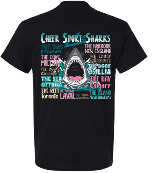 Adult ALL Location Sharks Tee