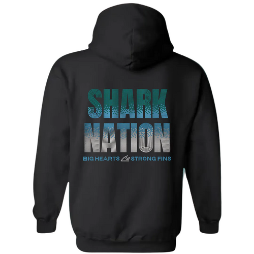 SHARK NATION Rhinestone Hoodie (Adult)