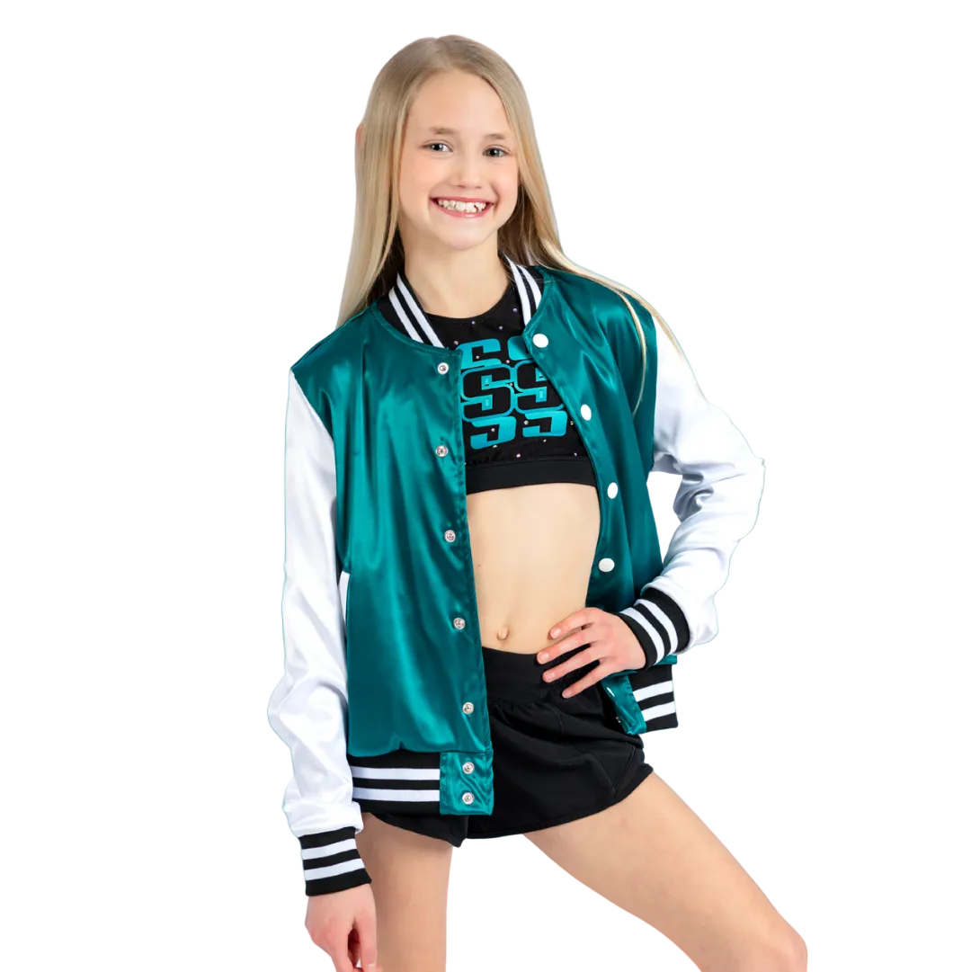 Sharks Satiny Bomber Jacket (Adult)