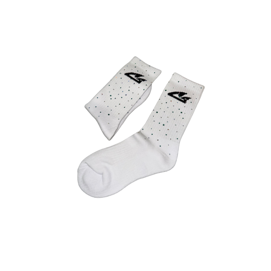 Rhinestone CS Crew Socks