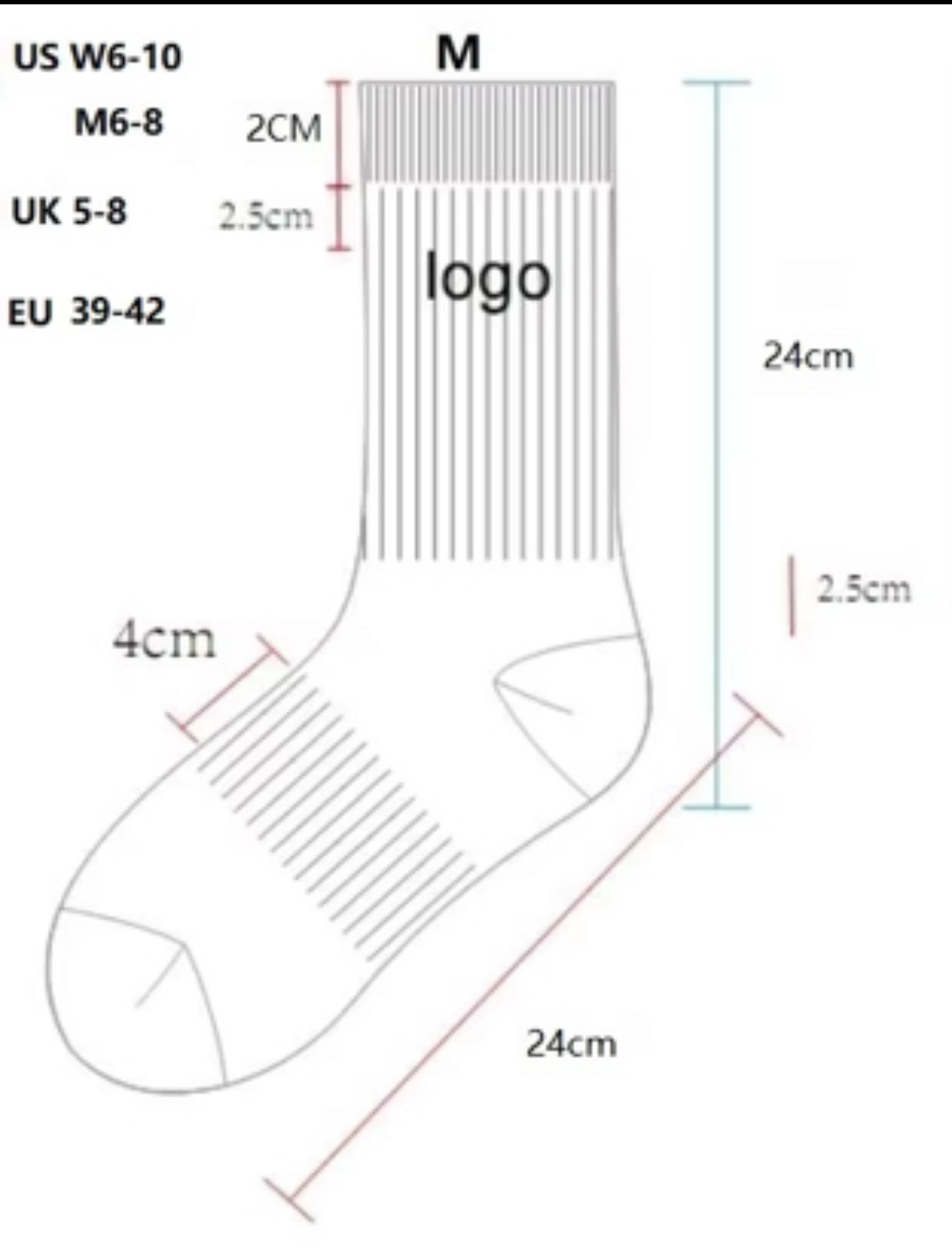 Rhinestone CS Crew Socks